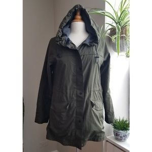 A new Day Olive green rain coat